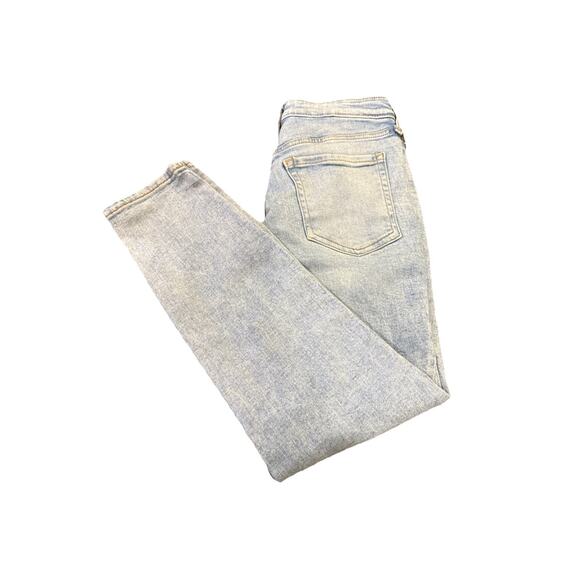 Old Navy High-Rise O.G. Straight Jeans Size 0 Secret-Slim Pockets Light Blue - Picture 7 of 9